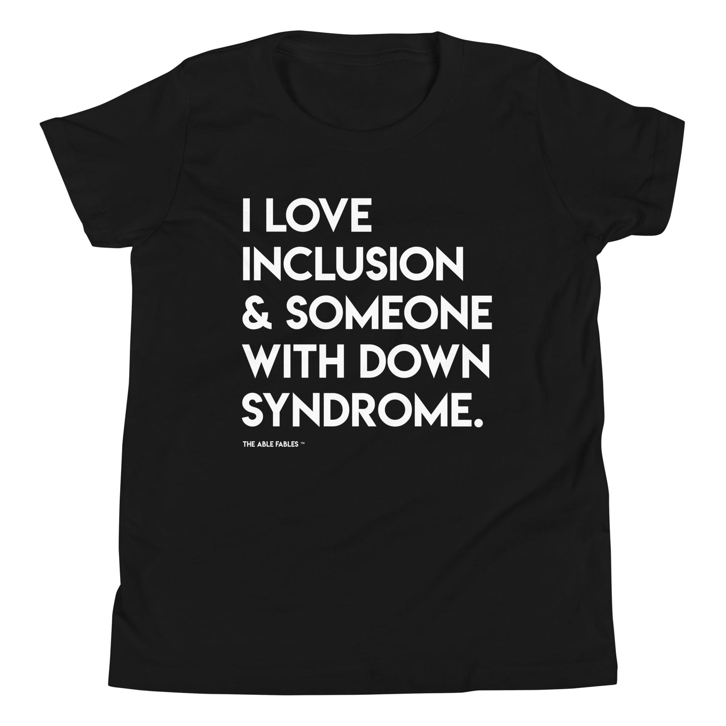 "I Love Inclusion & Someone With Down Syndrome" Youth Tee