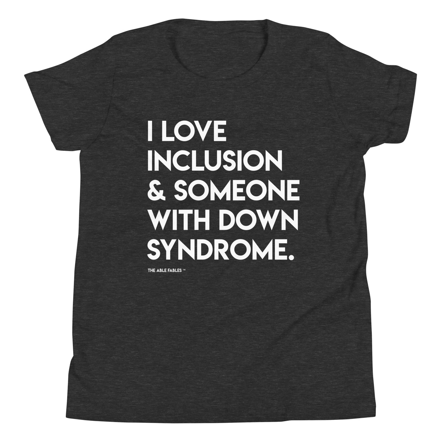 "I Love Inclusion & Someone With Down Syndrome" Youth Tee