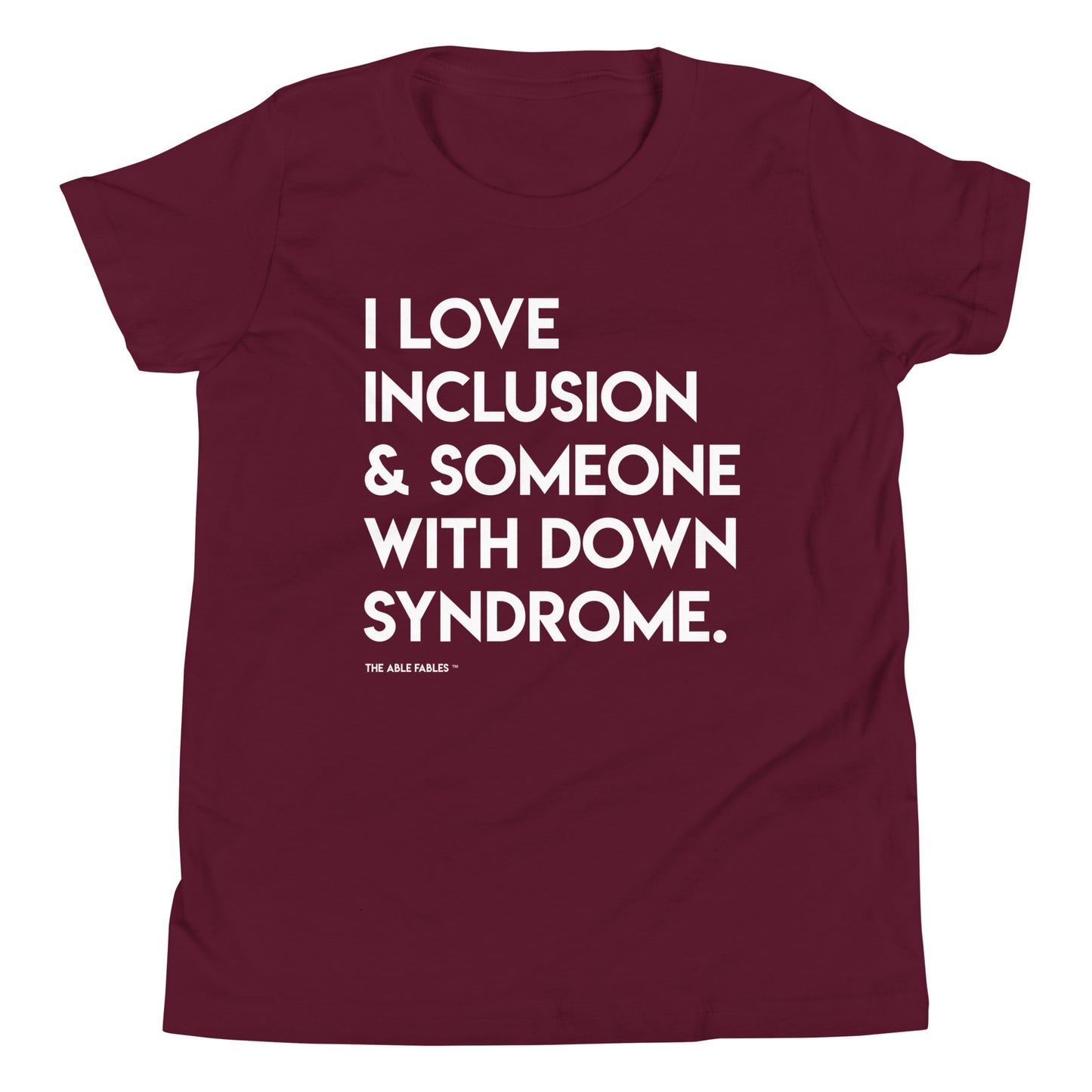 "I Love Inclusion & Someone With Down Syndrome" Youth Tee