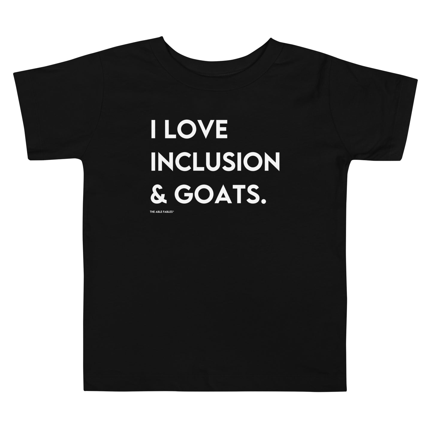 "I Love Inclusion & Goats" Toddler Tee