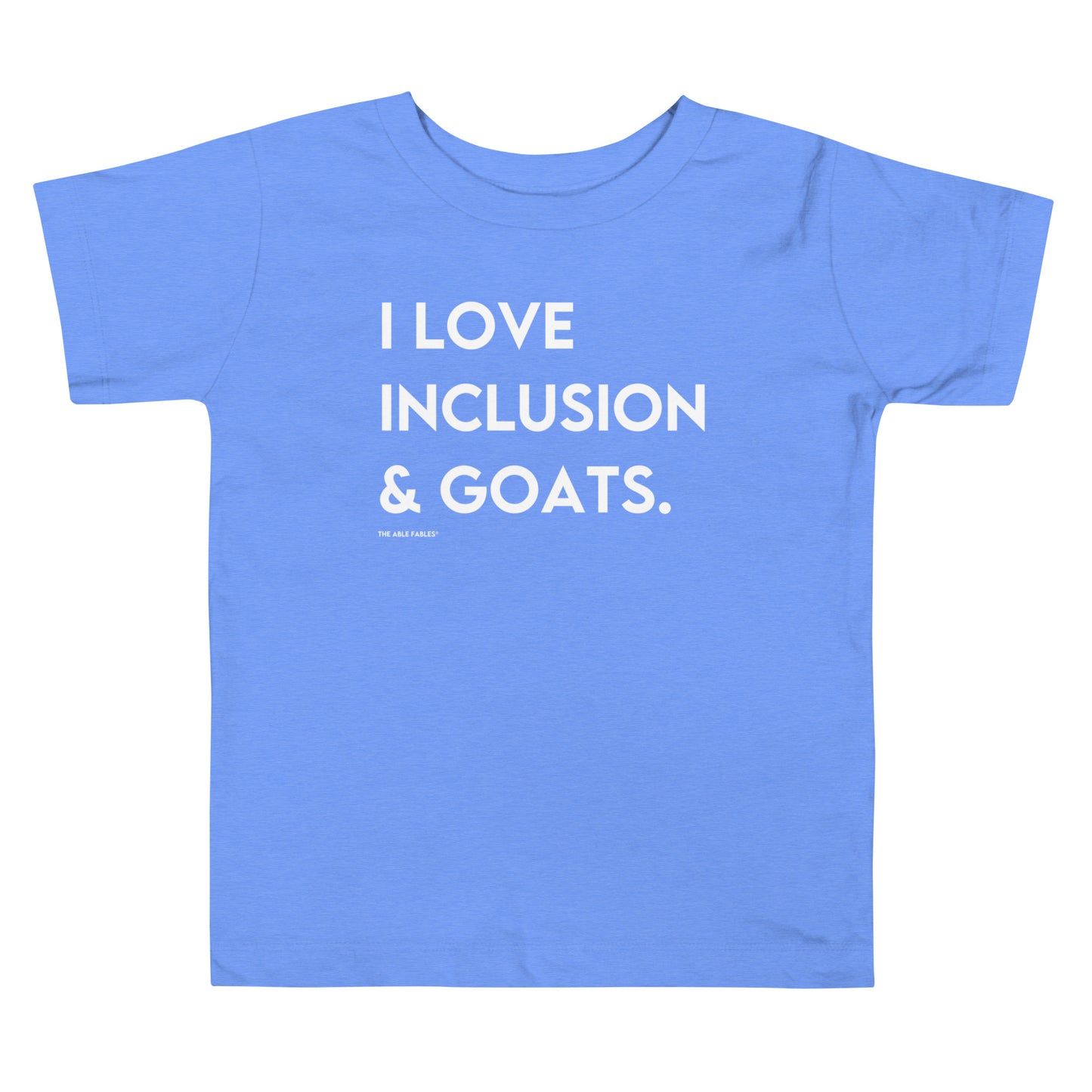 "I Love Inclusion & Goats" Toddler Tee