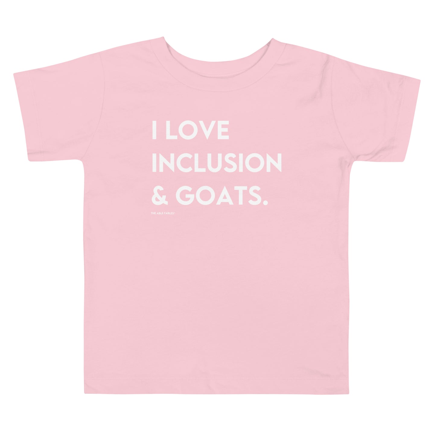 "I Love Inclusion & Goats" Toddler Tee