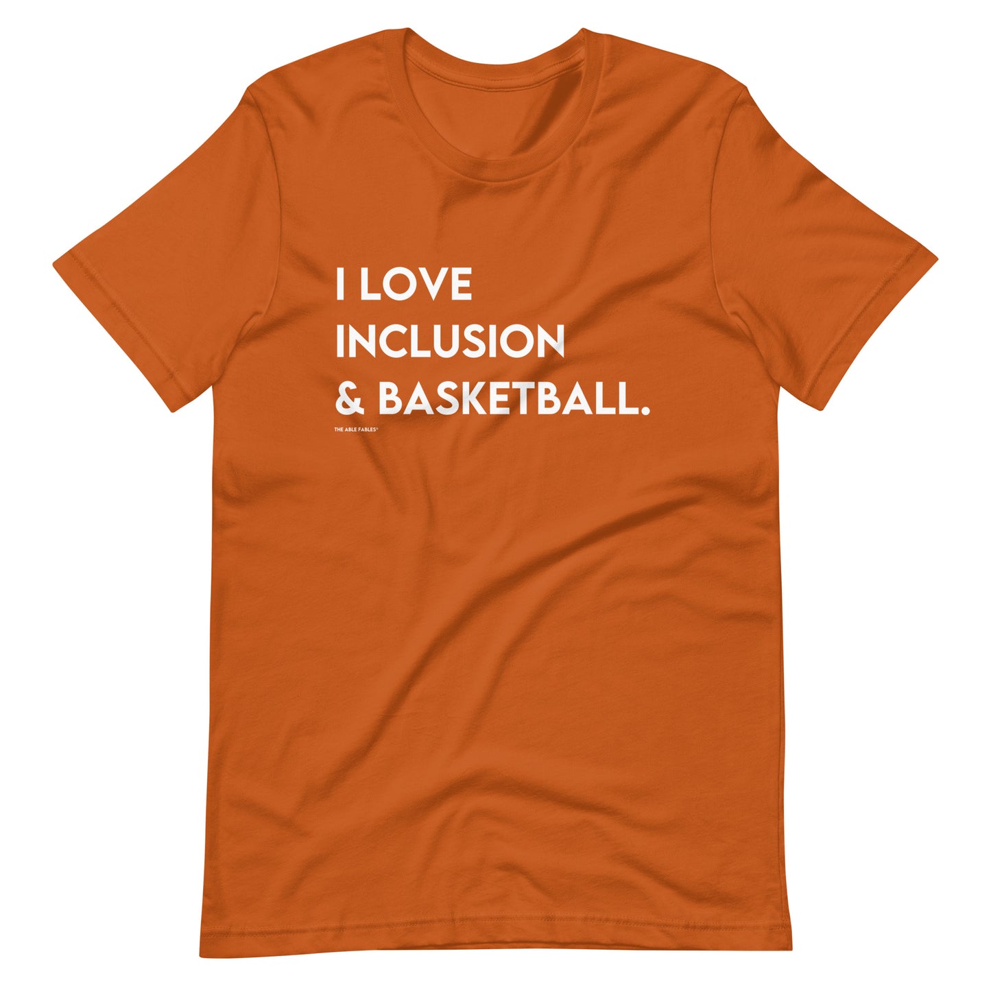 "I Love Inclusion & Basketball" Adult Unisex Tee