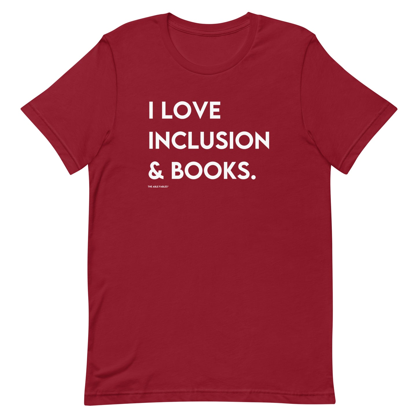 I Love Inclusion & Books | Adult Unisex Tee