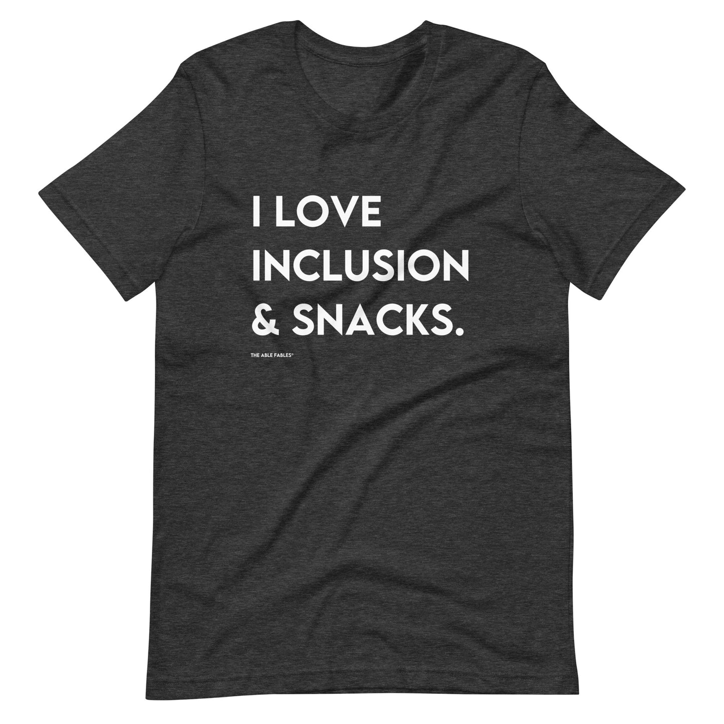 I Love Inclusion & Snacks | Adult Unisex Tee