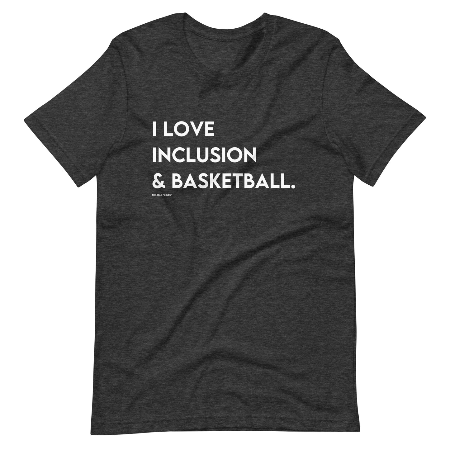 "I Love Inclusion & Basketball" Adult Unisex Tee