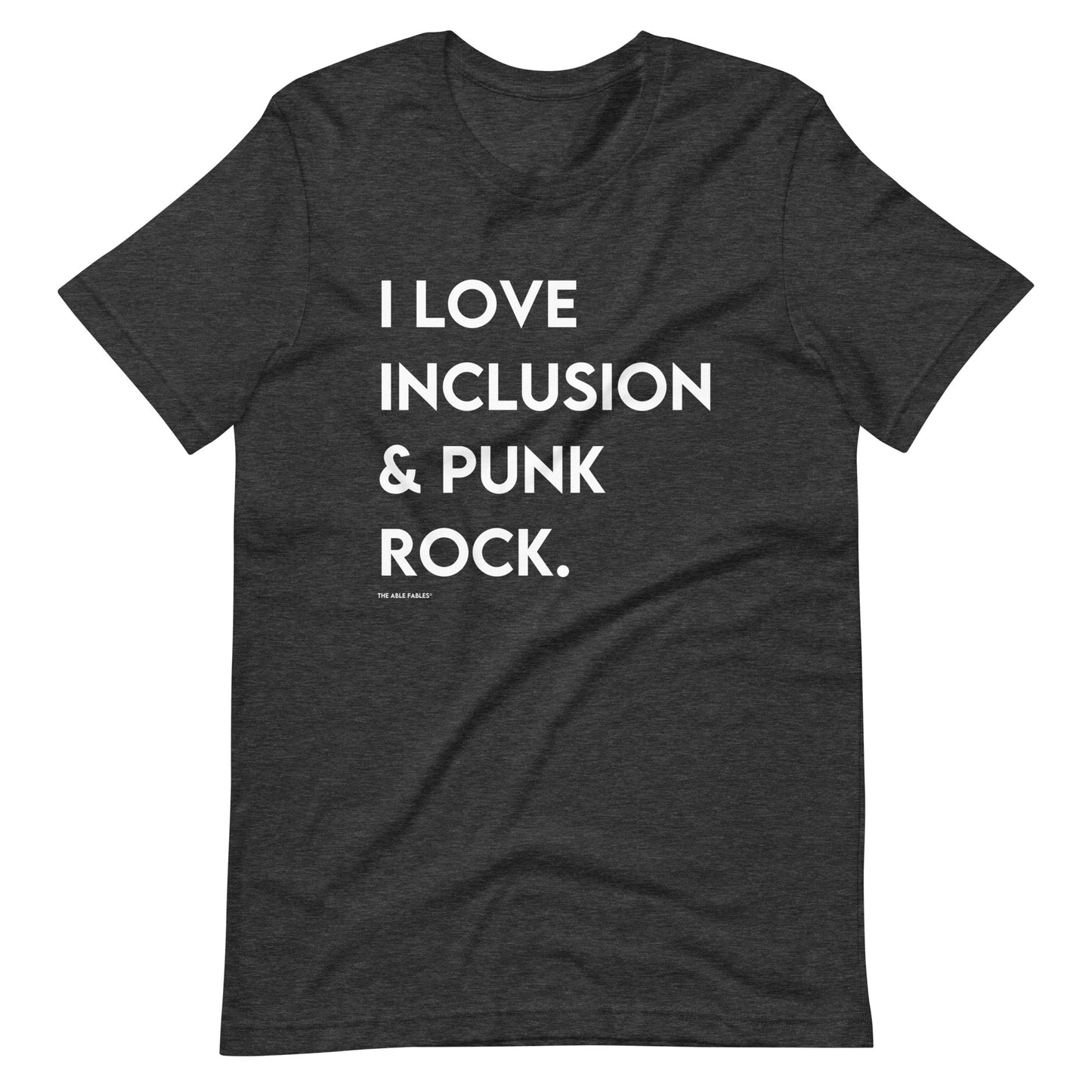 "I Love Inclusion & Punk Rock" Adult Unisex Tee