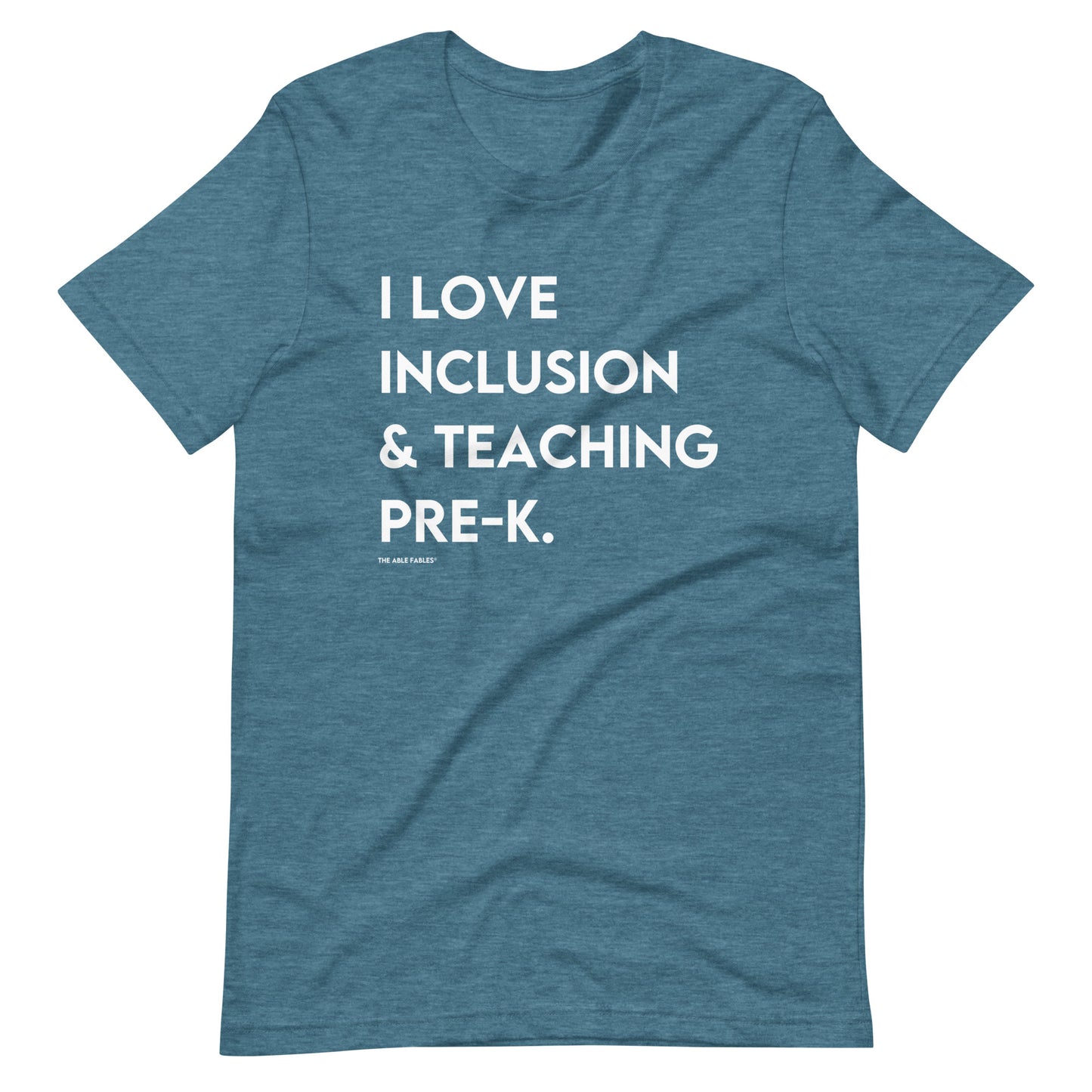 I Love Inclusion & Teaching Pre-K | Adult Unisex Tee