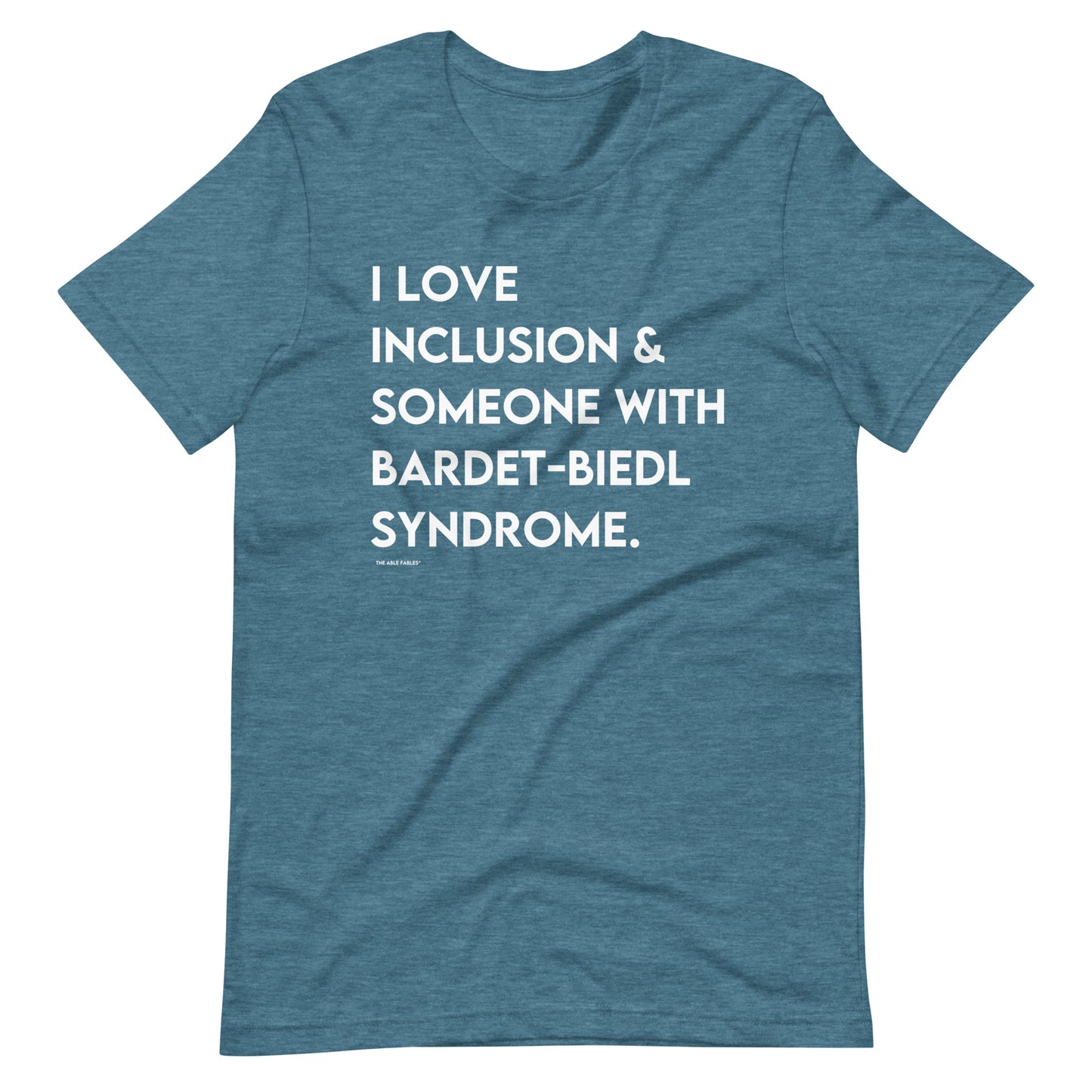 I Love Inclusion & Someone With Bardet-Biedl Syndrome | Adult Unisex Tee