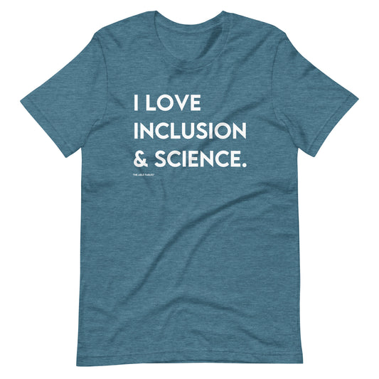 I Love Inclusion & Science | Unisex t-shirt