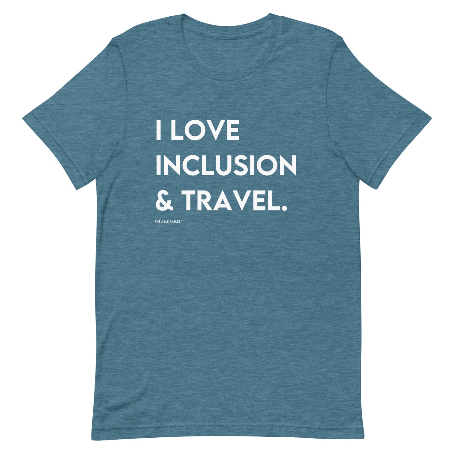 I Love Inclusion & Travel | Adult Unisex Tee