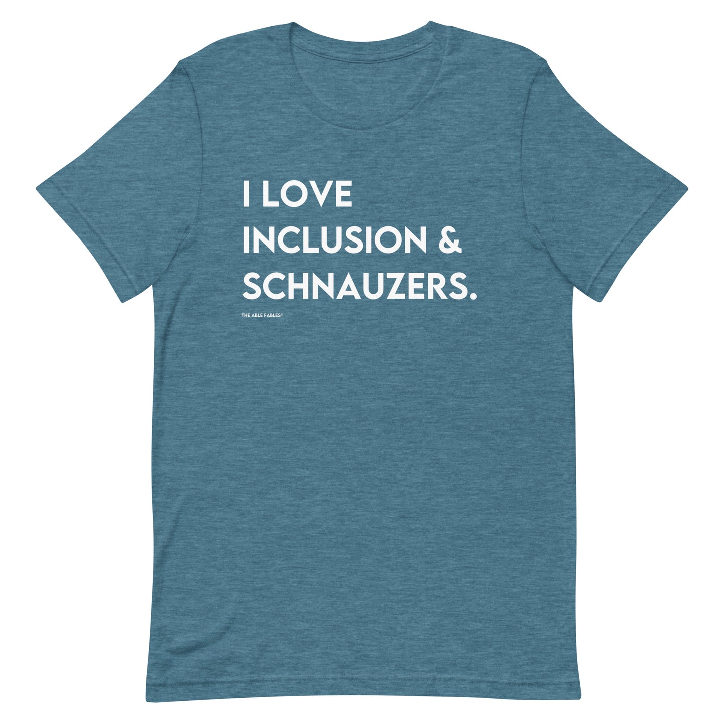 I Love Inclusion & Schnauzers | Adult Unisex Tee