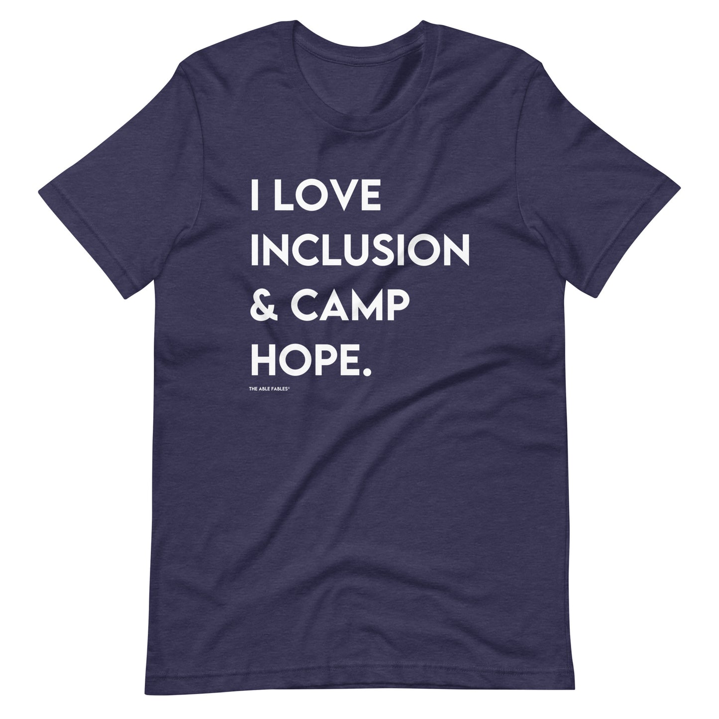 "I Love Inclusion & Camp Hope" Adult Unisex Tee