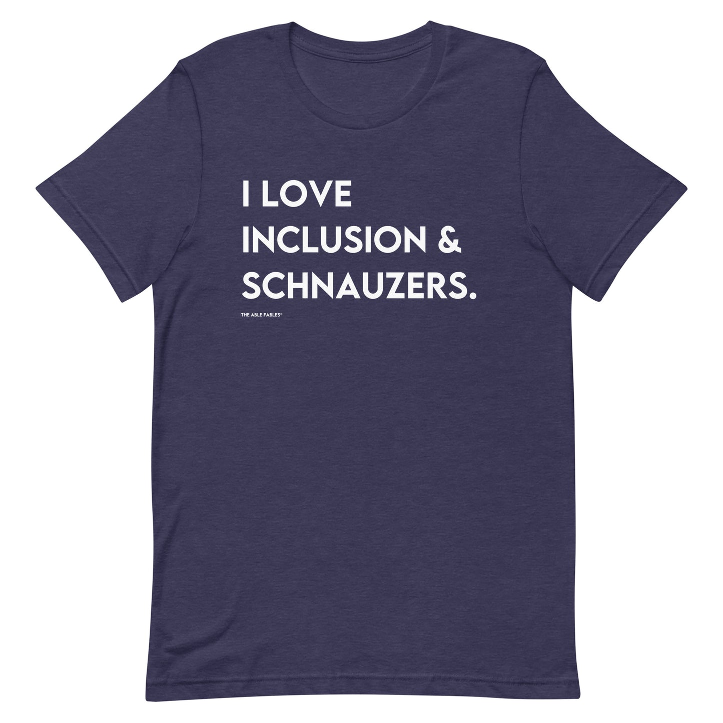 I Love Inclusion & Schnauzers | Adult Unisex Tee