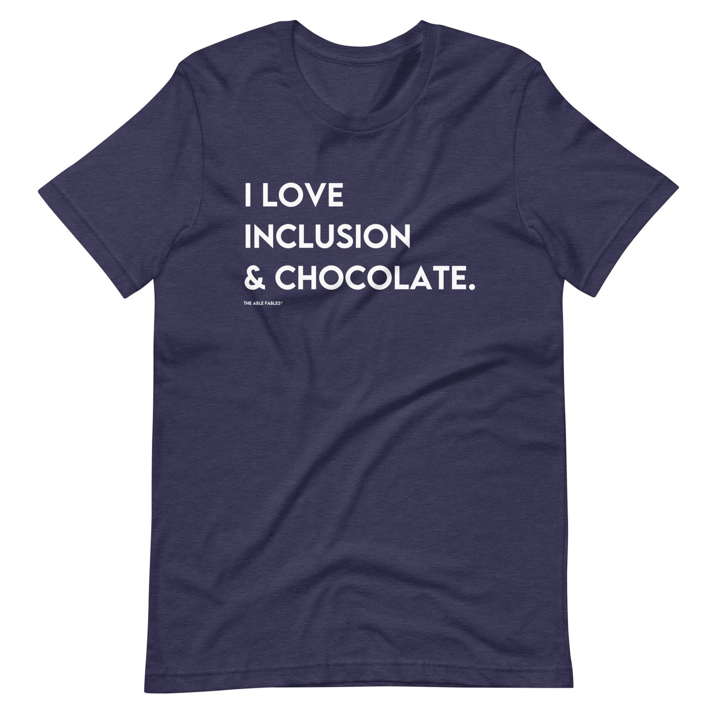 I Love Inclusion & Chocolate | Adult Unisex Tee