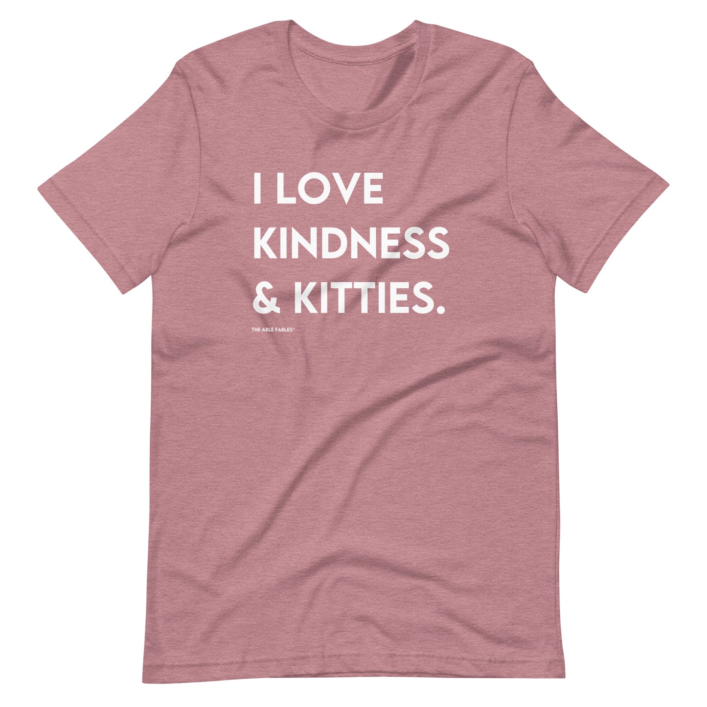 I Love Kindness & Kitties | Adult Unisex Tee