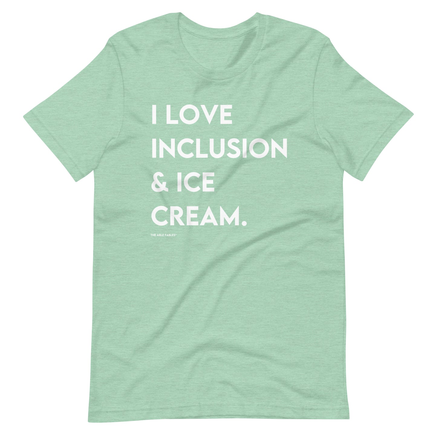 I Love Inclusion & Ice Cream | Adult Unisex Tee