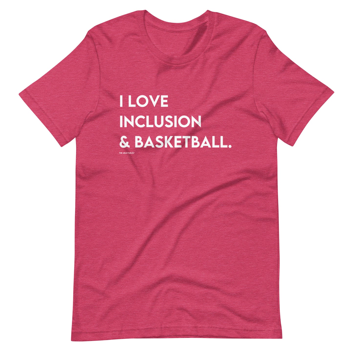 "I Love Inclusion & Basketball" Adult Unisex Tee