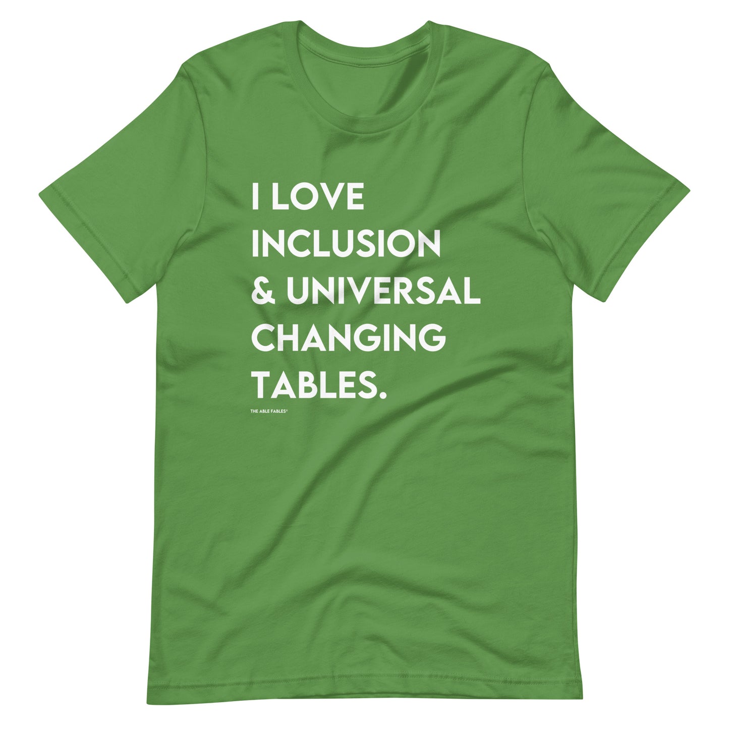 I Love Inclusion & Universal Changing Tables | Adult Unisex Tee