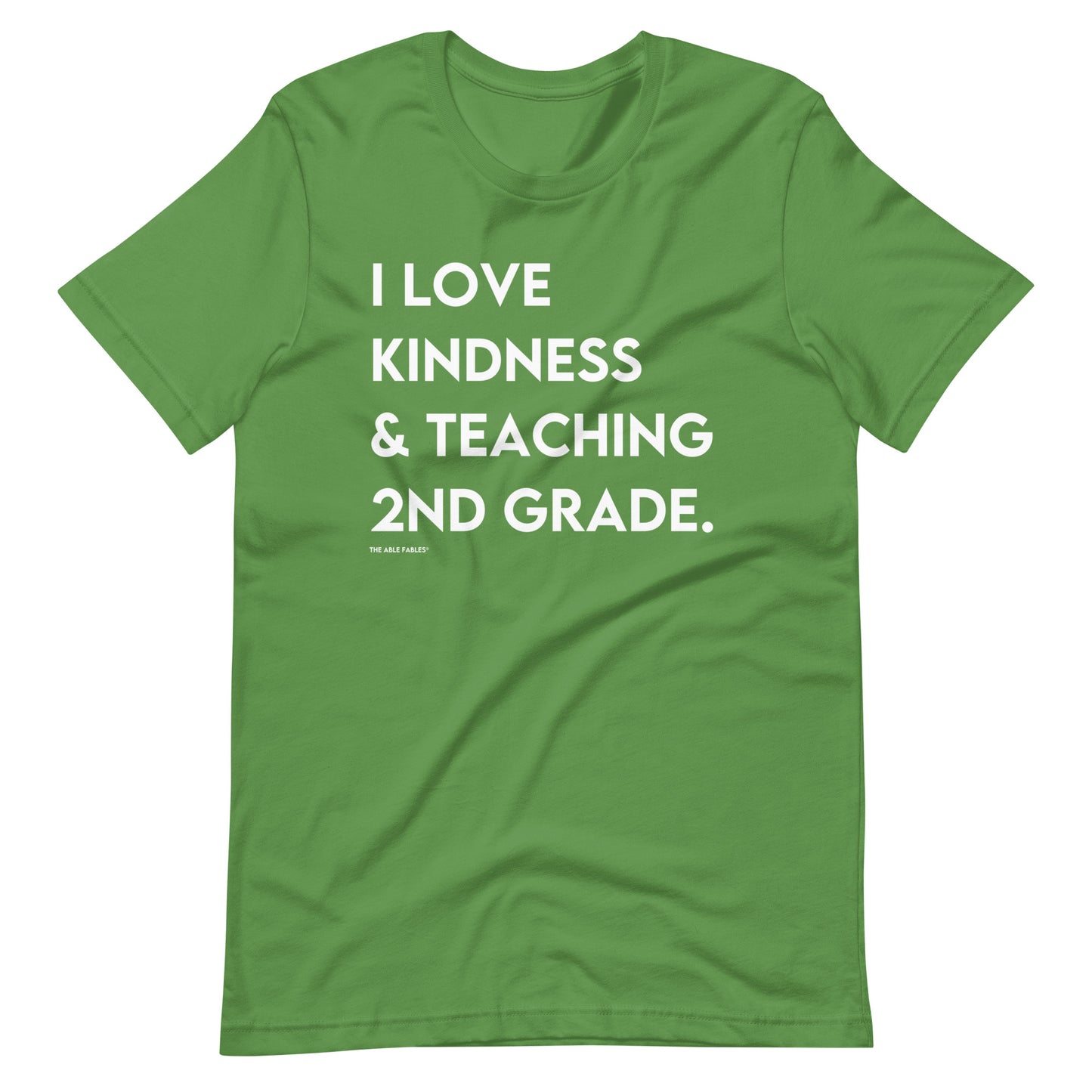 I Love Kindness & Teaching 2nd Grade | Adult Unisex Tee