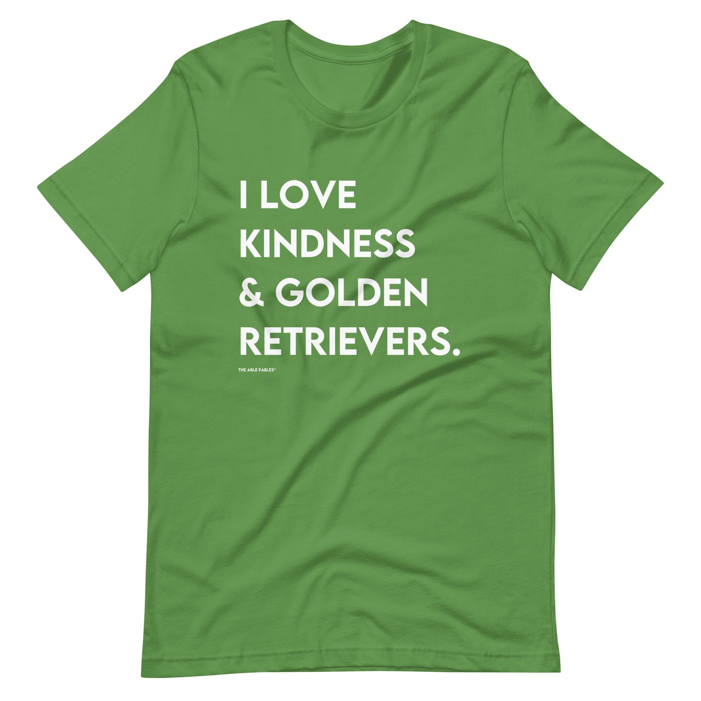 "I Love Kindness & Golden Retrievers" Adult Unisex Tee