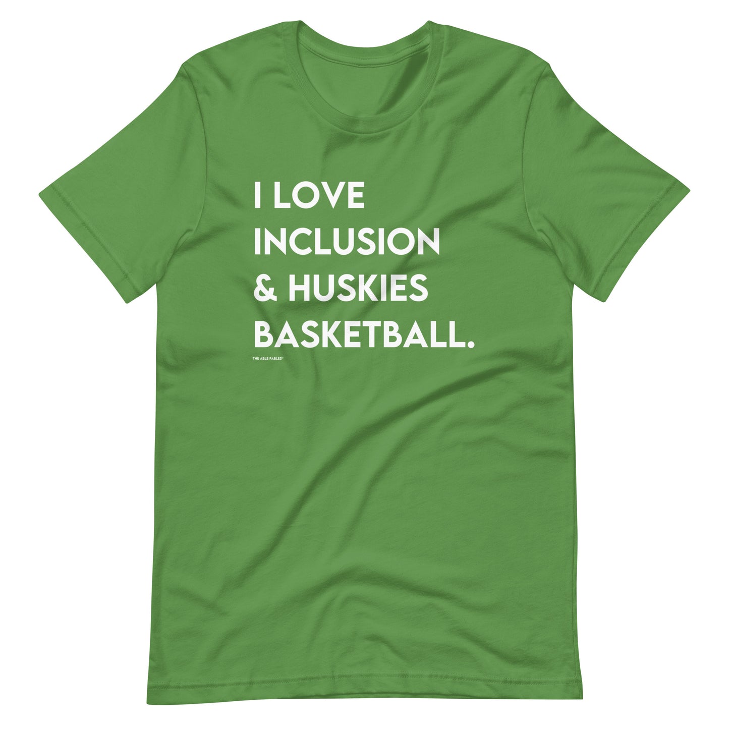 "I Love Inclusion & Huskies Basketball" Adult Tee