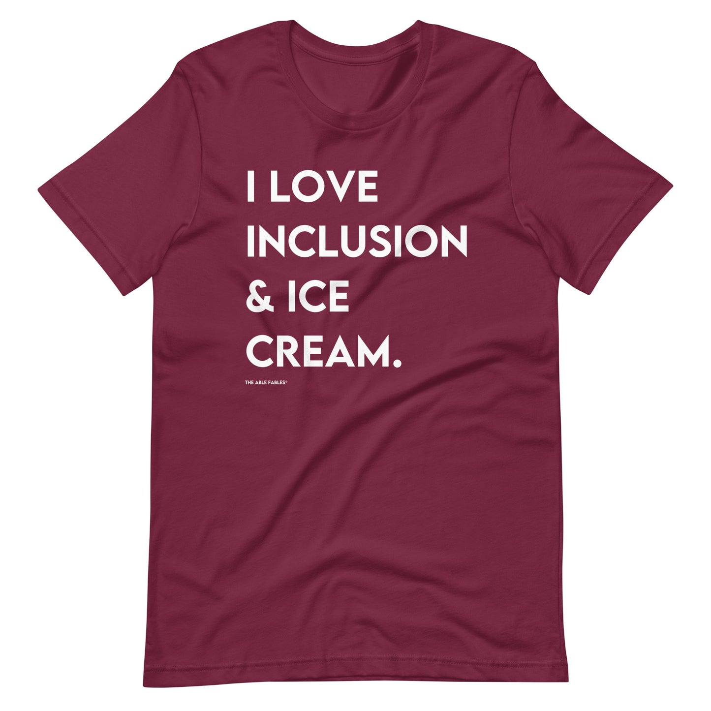 I Love Inclusion & Ice Cream | Adult Unisex Tee