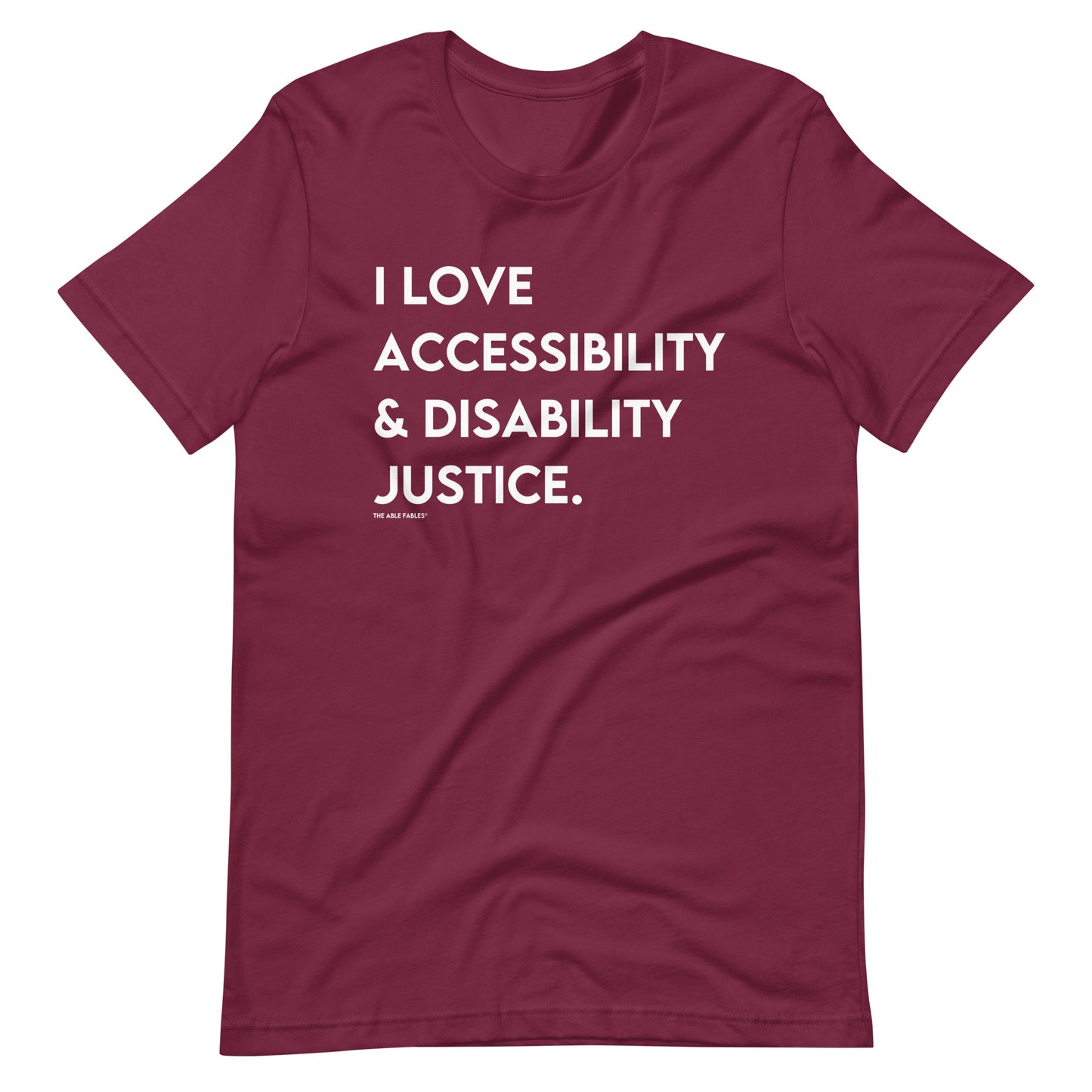 I Love Accessibility & Disability Justice | Adult Unisex Tee