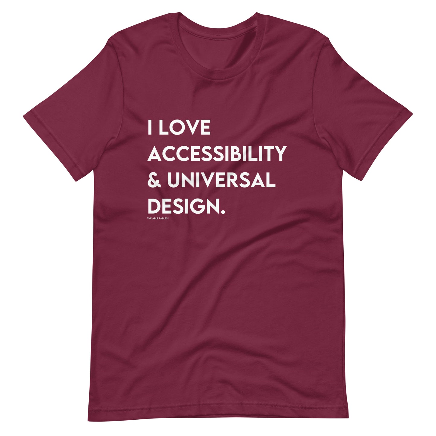 I Love Accessibility & Universal Design | Adult Unisex Tee