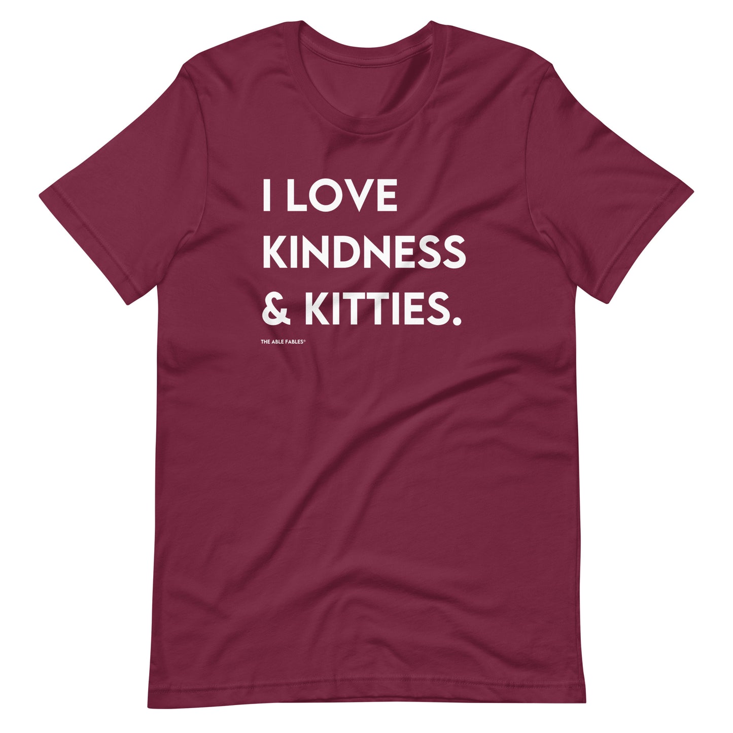 I Love Kindness & Kitties | Adult Unisex Tee