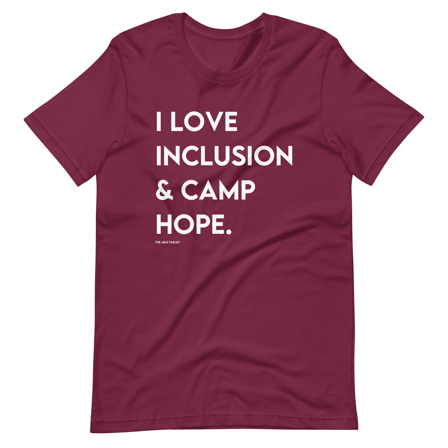 "I Love Inclusion & Camp Hope" Adult Unisex Tee