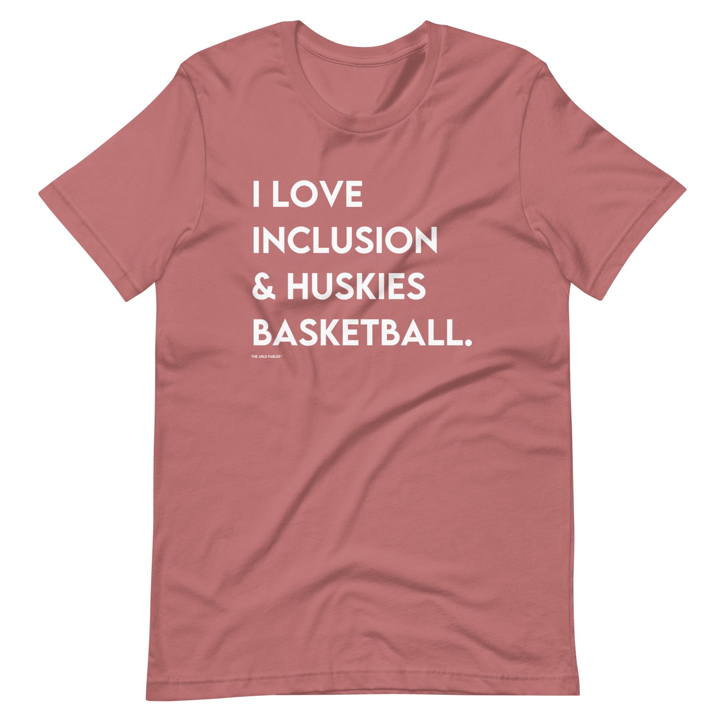 "I Love Inclusion & Huskies Basketball" Adult Tee