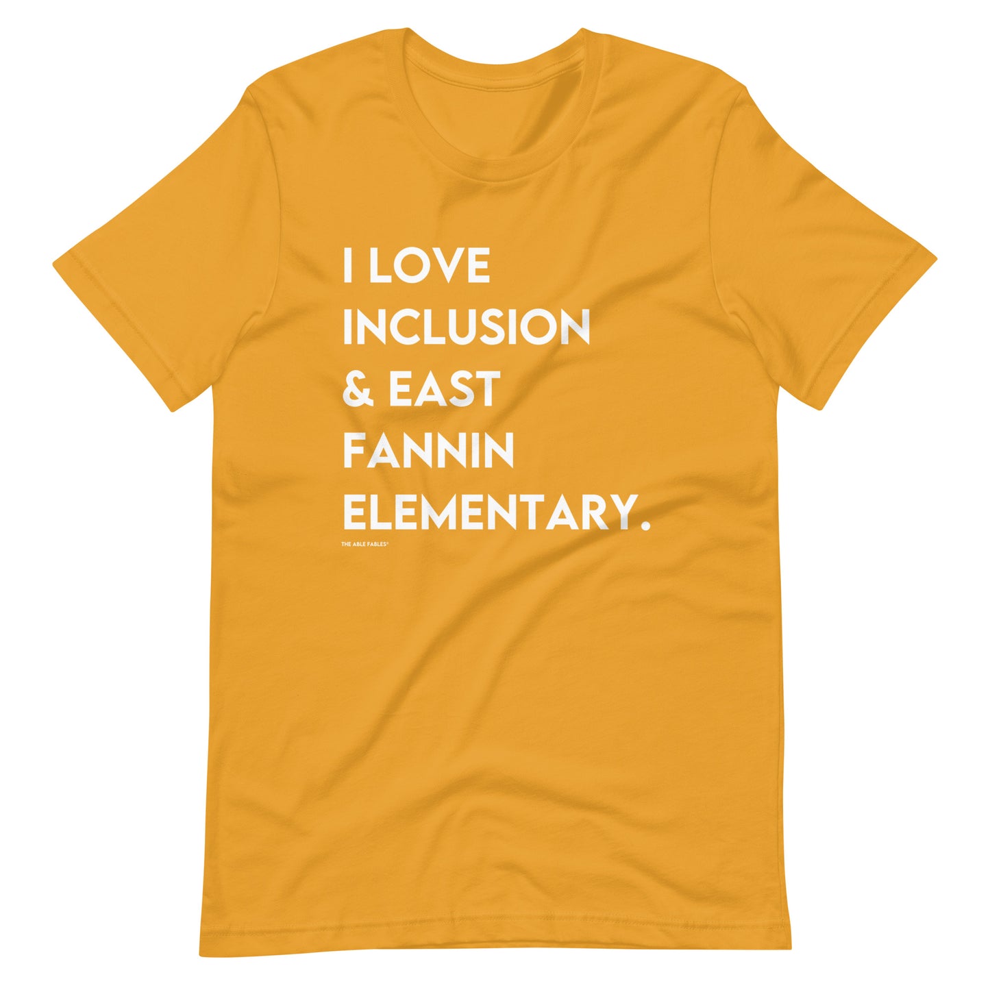 "I Love Inclusion & East Fannin Elementary" Unisex Adult Tee