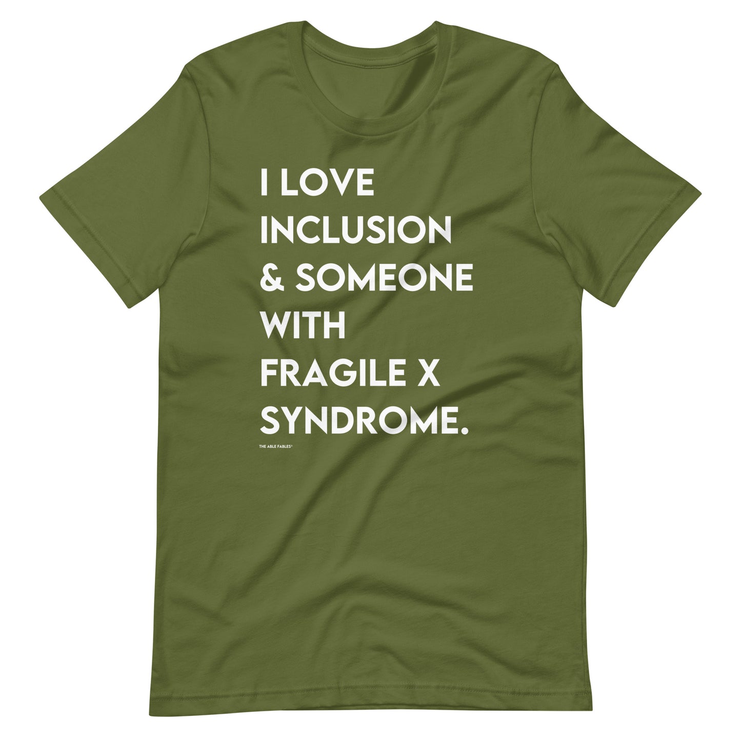 I Love Inclusion & Someone With Fragile X Syndrome | Adult Unisex Tee