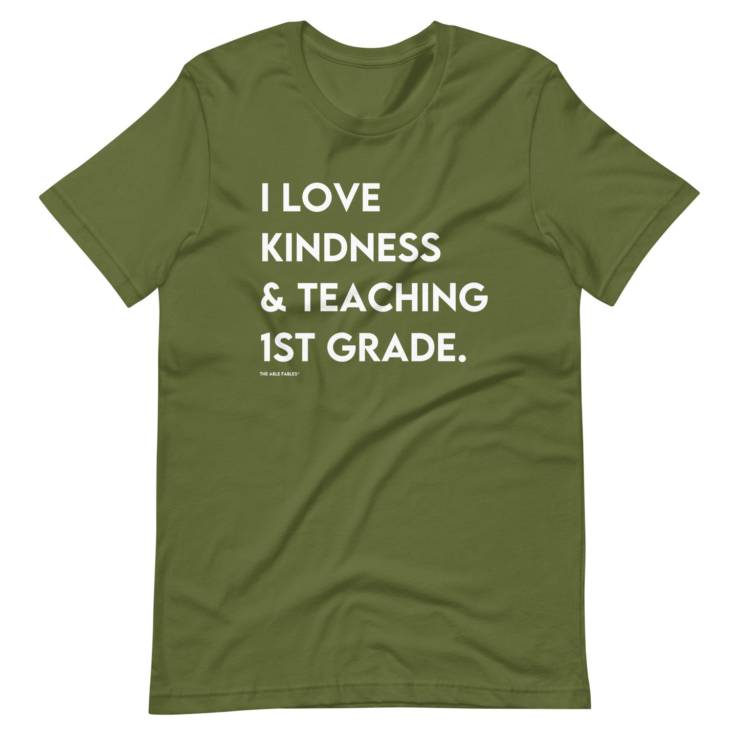 I Love Kindness & Teaching 1st Grade | Adult Unisex Tee