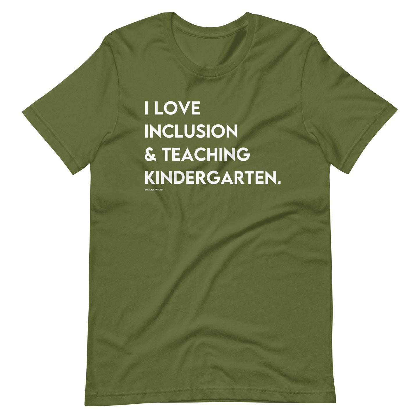 I Love Inclusion & Teaching Kindergarten | Adult Unisex Tee