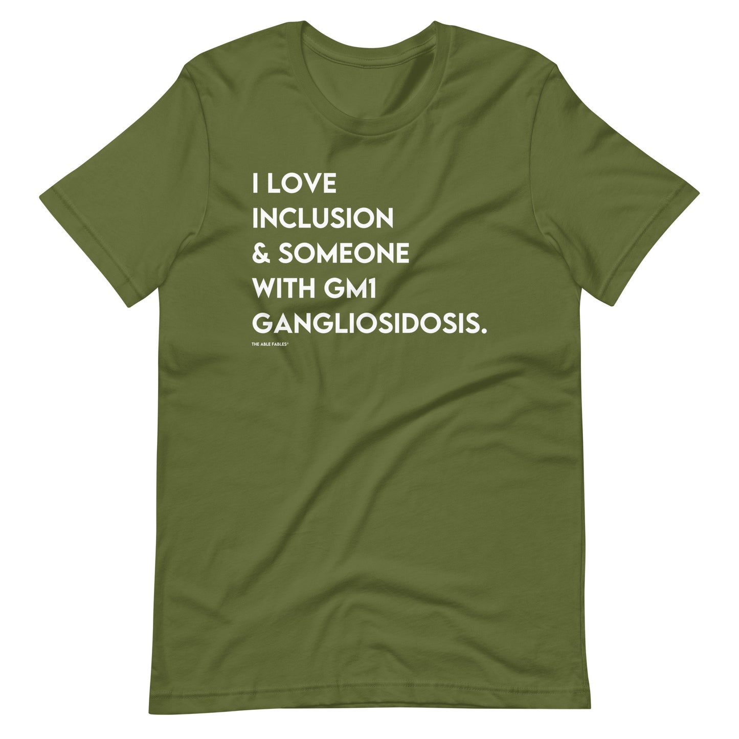 I Love Inclusion & Someone With Gm1 Gangliosidosis | Adult Unisex Tee