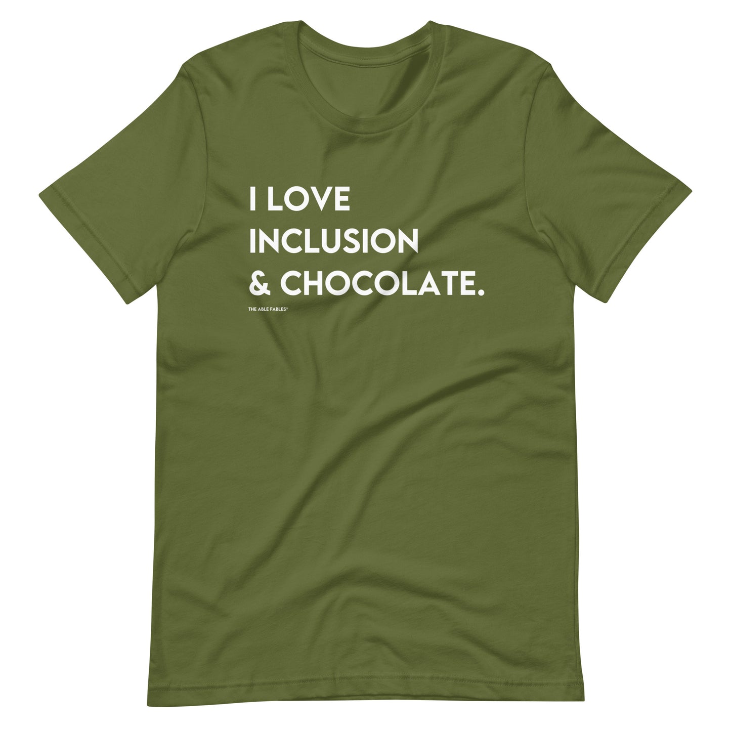 I Love Inclusion & Chocolate | Adult Unisex Tee