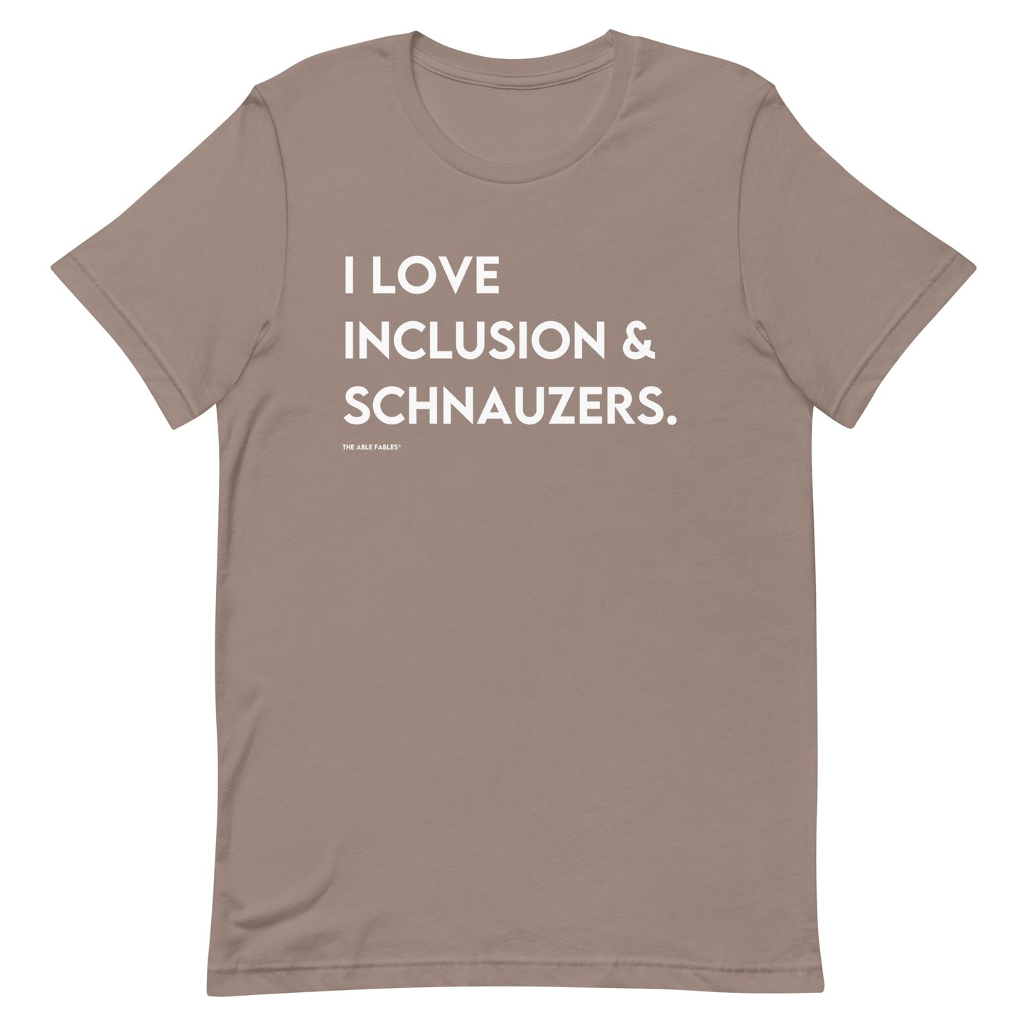 I Love Inclusion & Schnauzers | Adult Unisex Tee