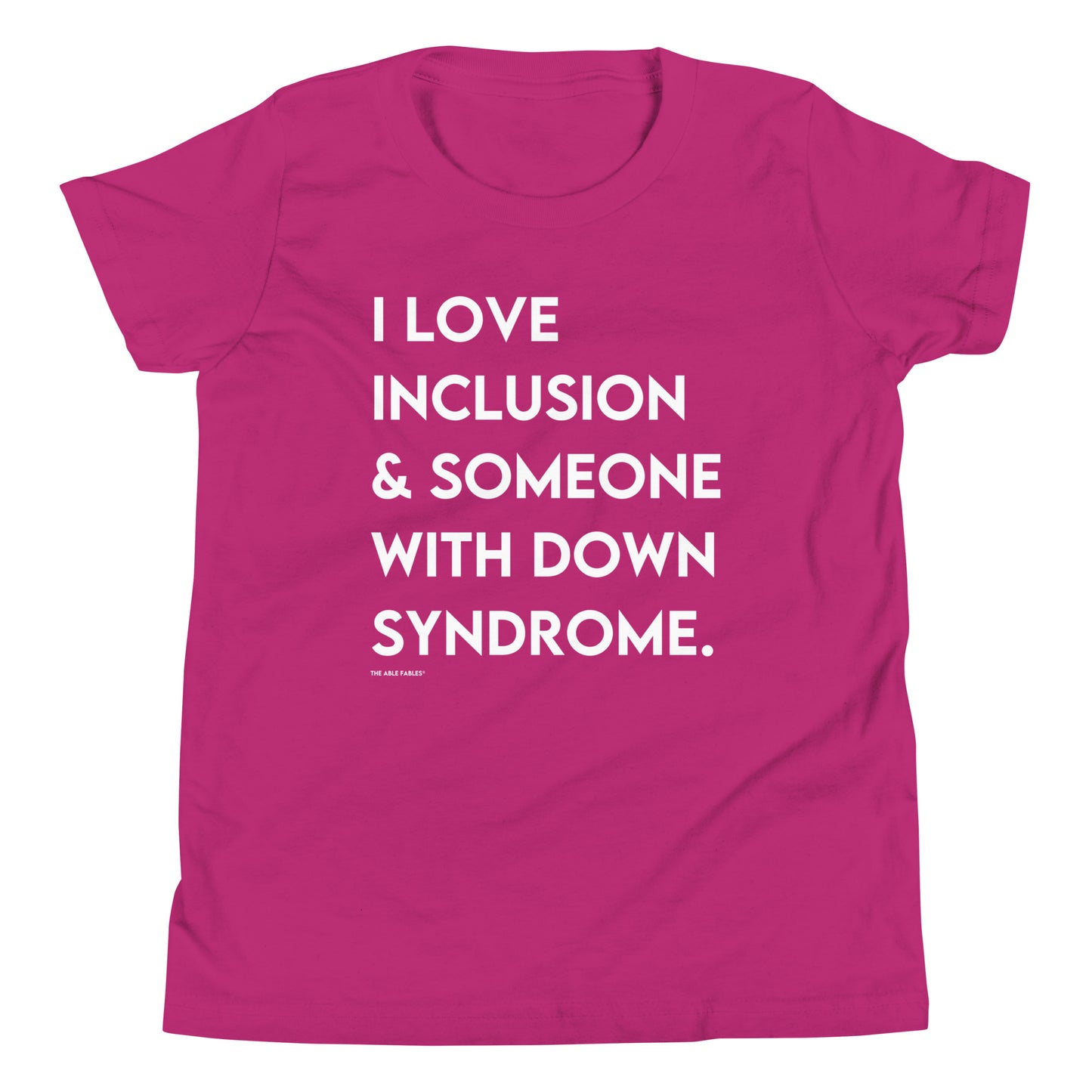 "I Love Inclusion & Someone With Down Syndrome" Youth Tee