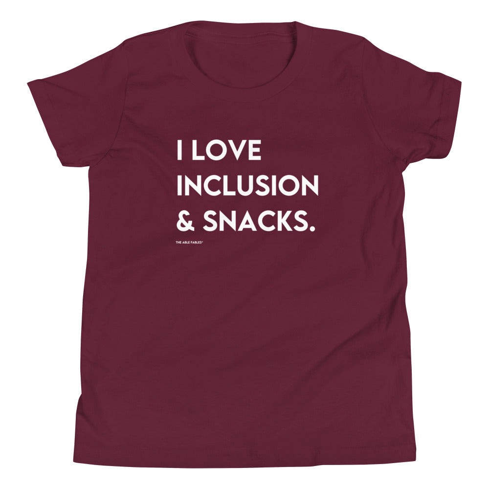 I Love Inclusion & Snacks | Youth Tee