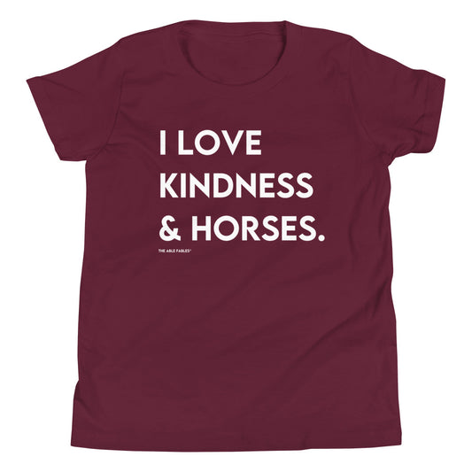 "I Love Kindness & Horses" Youth Tee
