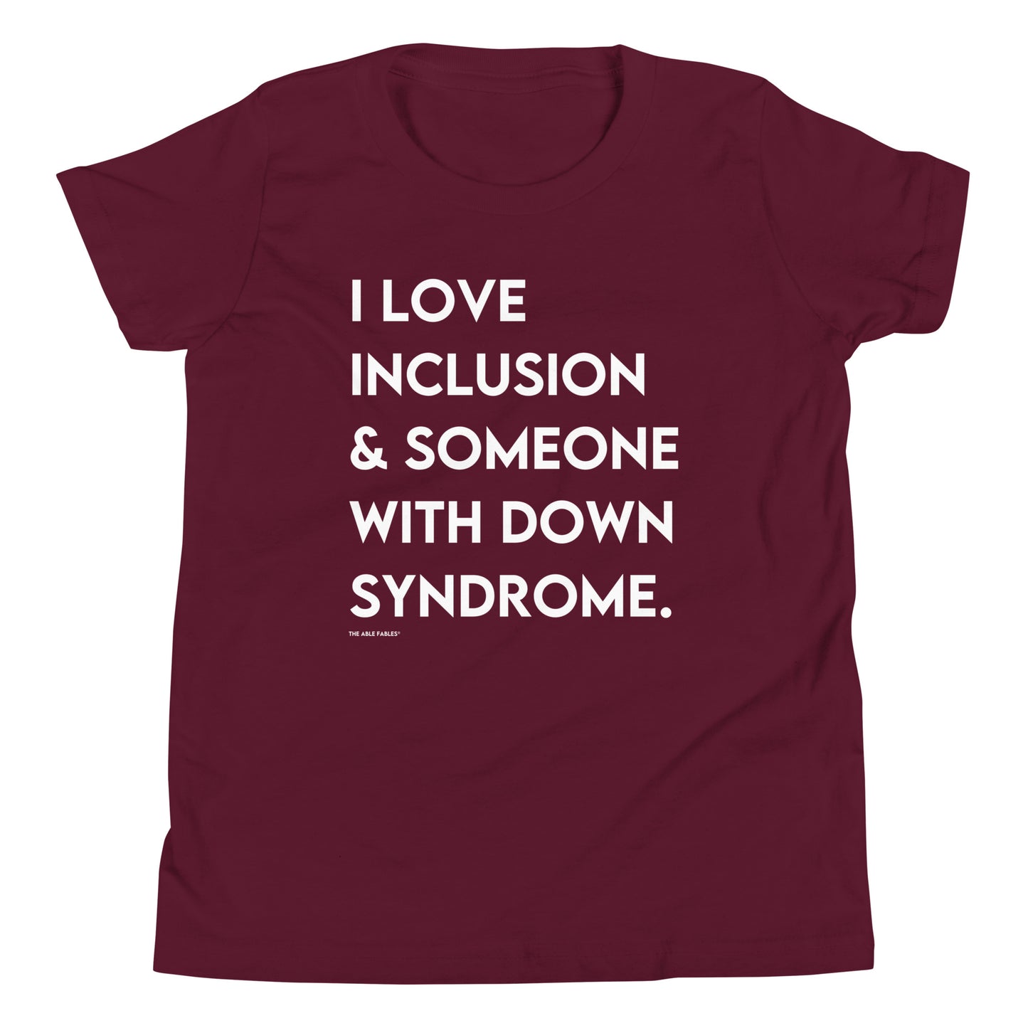 "I Love Inclusion & Someone With Down Syndrome" Youth Tee