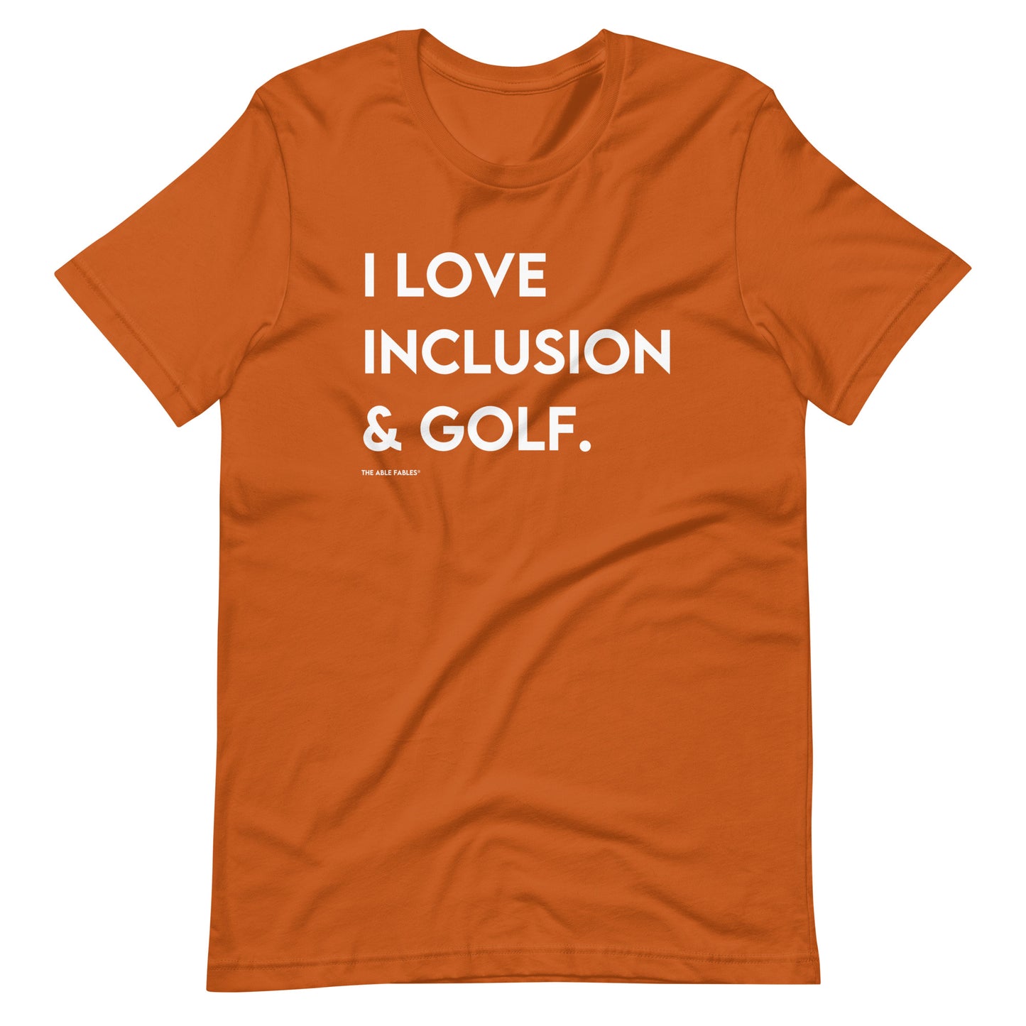 I Love Inclusion & Golf | Adult Unisex Tee