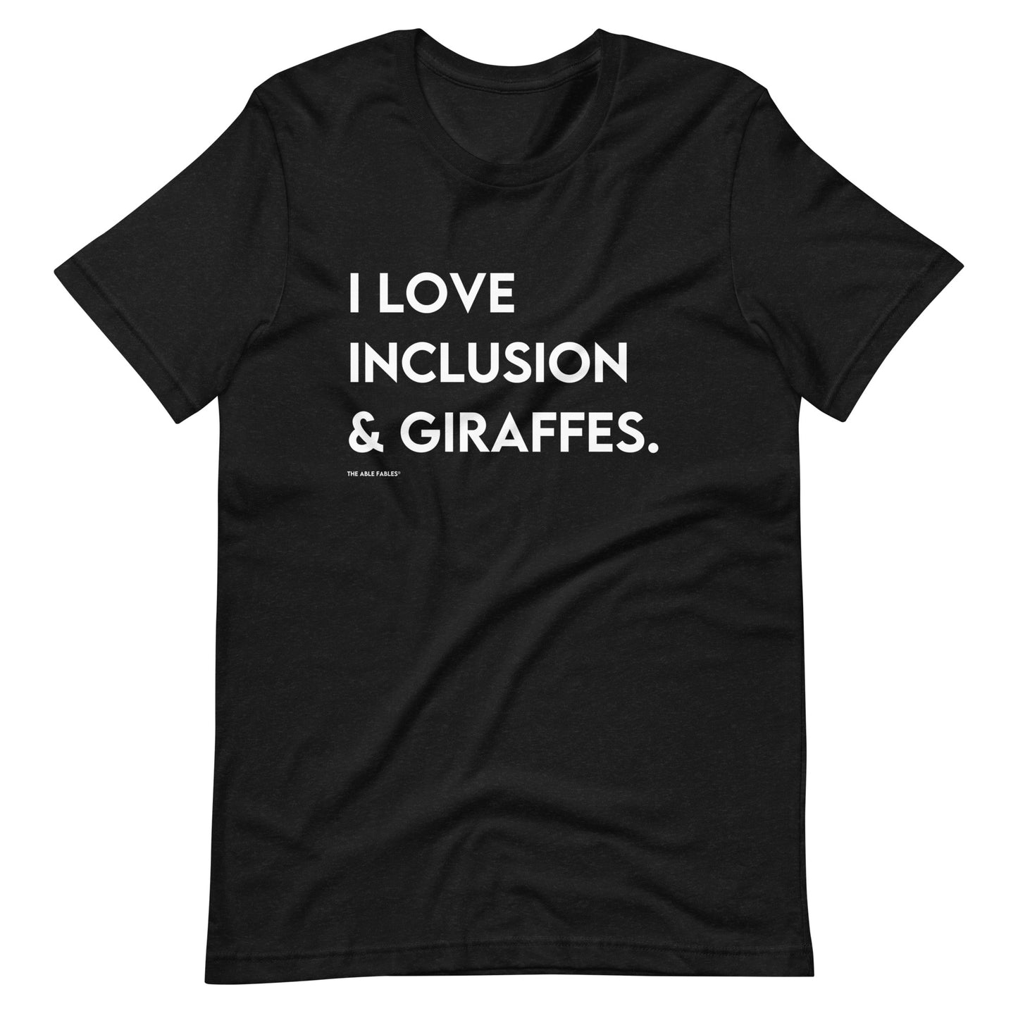 I Love Inclusion & Giraffes | Adult Unisex Tee