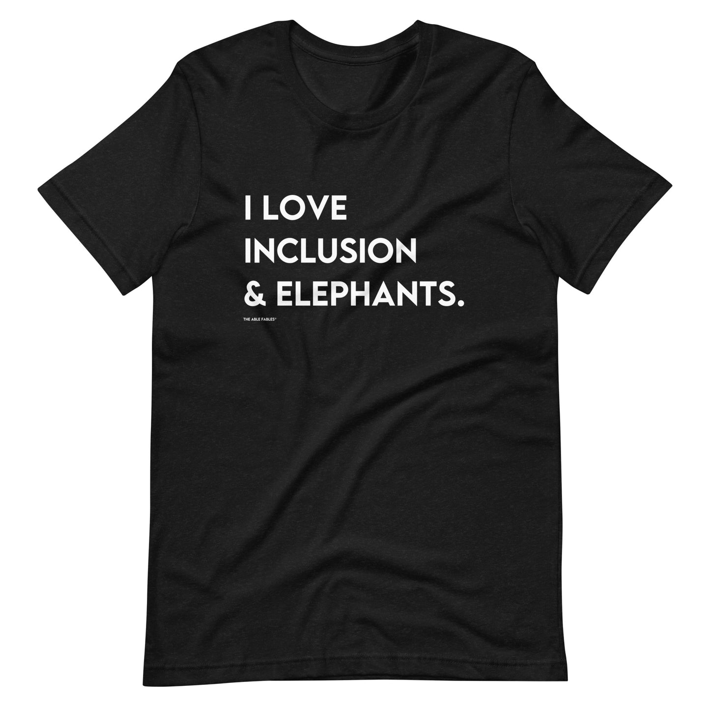 I Love Inclusion & Elephants | Adult Unisex Tee