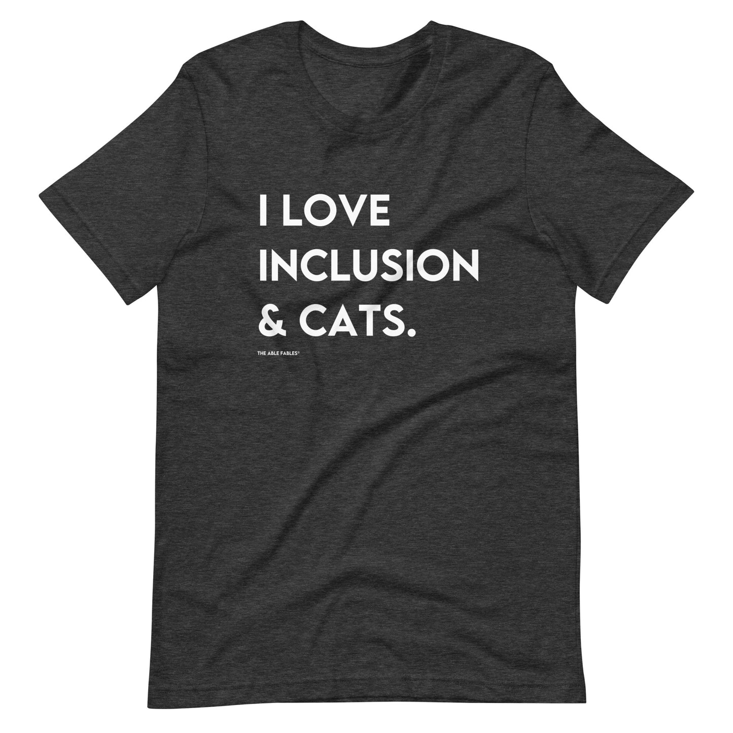 I Love Inclusion & Cats | Adult Unisex Tee