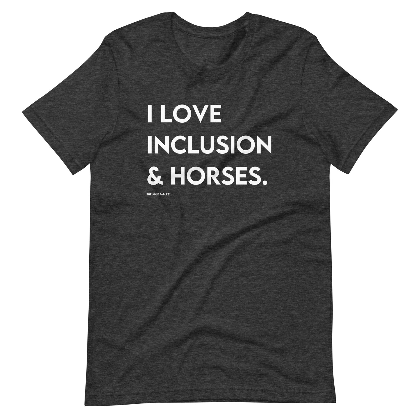 I Love Inclusion & Horses | Adult Unisex Tee