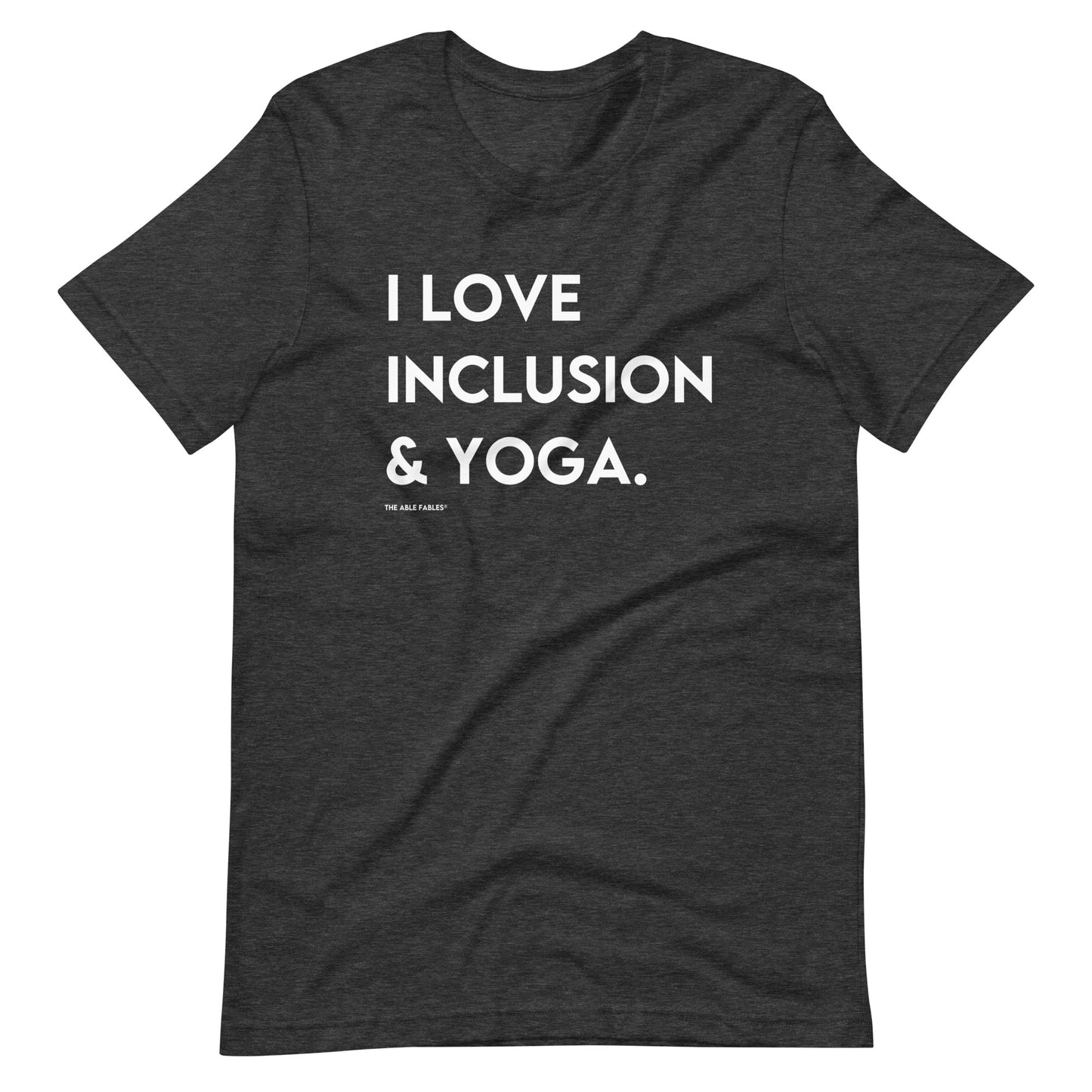 I Love Inclusion & Yoga | Adult Unisex Tee