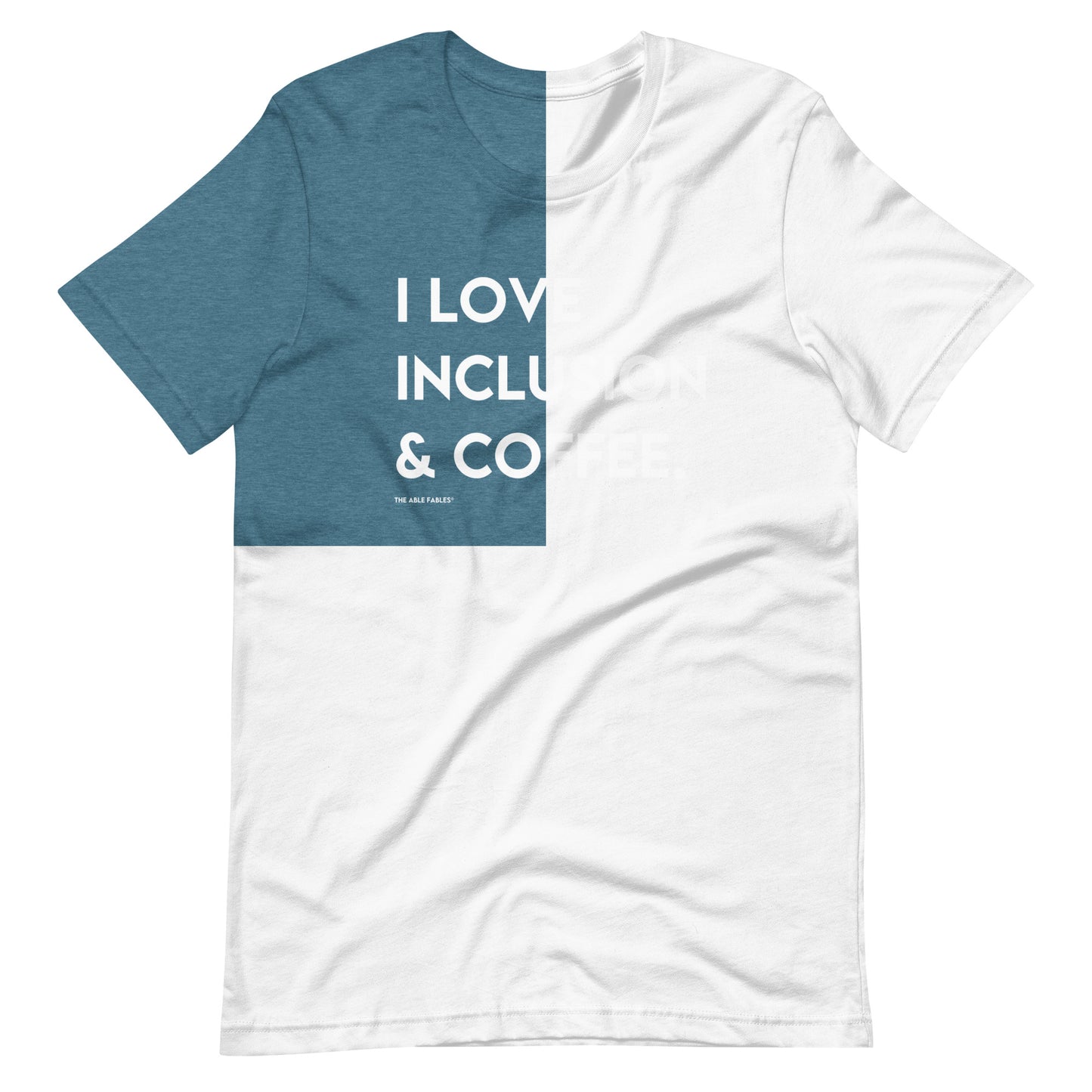 I Love Inclusion & Coffee | Adult Unisex Tee